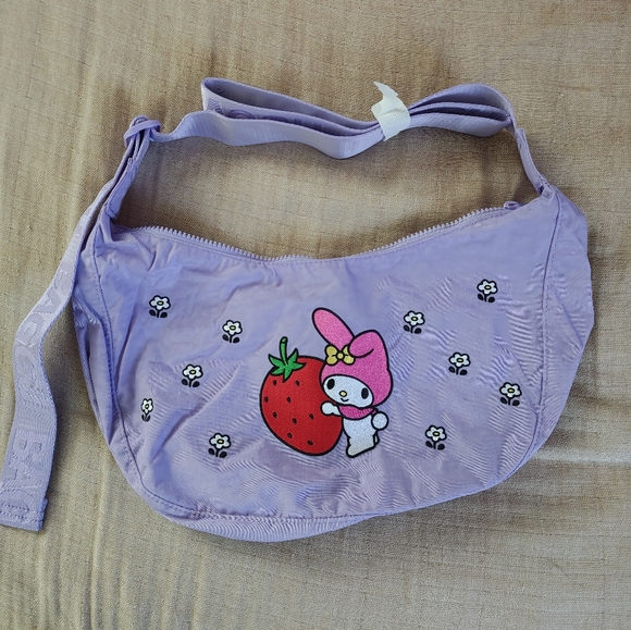 BAGGU Handbags - BAGGU Medium Nylon Crescent Bag My Melody